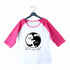 Nerd SCHRODINGERS EQUATION YIN YANG Custom Printed Graphic Design Raglan T-Shirt for Women